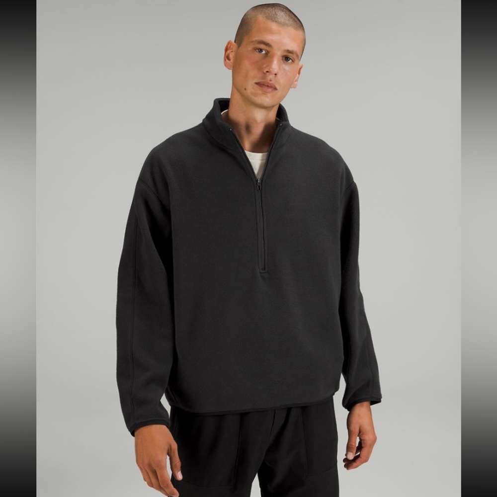 Lululemon Mens Oversize Fleece Jacket Half Zip (Large)